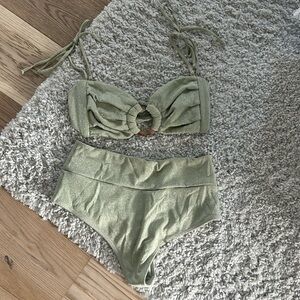 Montce green sparkle swimsuit